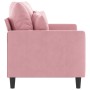 2-seater sofa pink velvet 120 cm by , Sofas - Ref: Foro24-359296, Price: 226,42 €, Discount: %