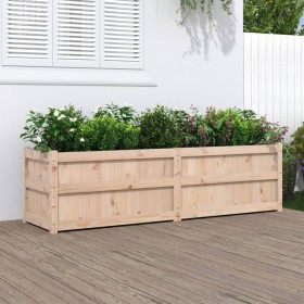 Jardinera de madera maciza de pino 180x50x50 cm de , Maceteros y jardineras - Ref: Foro24-837504, Precio: 143,71 €, Descuento: %