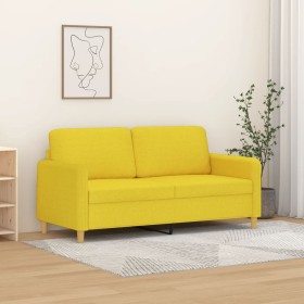 2-Sitzer-Sofa aus hellgelbem Stoff, 140 cm von , Sofas - Ref: Foro24-359483, Preis: 231,21 €, Rabatt: %