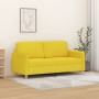 2 seater sofa in light yellow fabric 140 cm by , Sofas - Ref: Foro24-359483, Price: 231,99 €, Discount: %