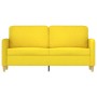 Sofá de 2 plazas de tela amarillo claro 140 cm de , Sofás - Ref: Foro24-359483, Precio: 231,21 €, Descuento: %