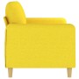 2 seater sofa in light yellow fabric 140 cm by , Sofas - Ref: Foro24-359483, Price: 231,99 €, Discount: %