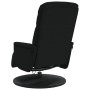 Black velvet massage recliner with footrest by , Armchairs - Ref: Foro24-356697, Price: 221,60 €, Discount: %