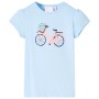 Hellblaues Kinder-T-Shirt 128 von , Kinder-T-Shirts - Ref: Foro24-11077, Preis: 8,28 €, Rabatt: %