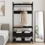 Armario con cajones madera de ingeniería negro 89x39x184,5 cm de , Armarios roperos - Ref: Foro24-838953, Precio: 122,19 €, D...