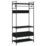 Armario con cajones madera de ingeniería negro 89x39x184,5 cm de , Armarios roperos - Ref: Foro24-838953, Precio: 122,19 €, D...