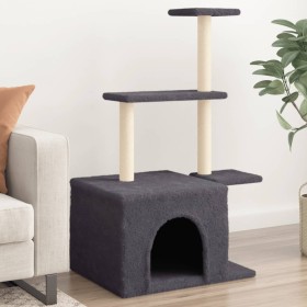 Cat scratching post with dark gray sisal posts 110 cm by , Cat furniture - Ref: Foro24-172105, Price: 36,99 €, Discount: %