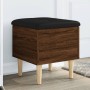 Brown oak engineered wood storage bench 42x42x46 cm by , Benches for halls and storage - Ref: Foro24-835067, Price: 54,46 €, ...