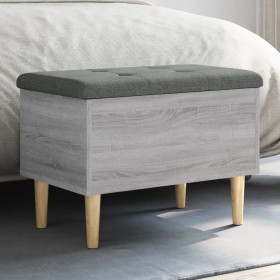 Sonoma gray engineered wood storage bench 62x42x46 cm by , Benches for halls and storage - Ref: Foro24-835073, Price: 59,99 €...