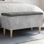 Concrete gray engineered wood bench with storage 82x42x46cm by , Benches for halls and storage - Ref: Foro24-835078, Price: 7...