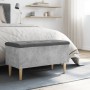 Concrete gray engineered wood bench with storage 82x42x46cm by , Benches for halls and storage - Ref: Foro24-835078, Price: 7...