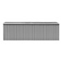 Caseta de jardín metal gris 257x580x181 cm de vidaXL, Cobertizos - Ref: Foro24-143353, Precio: 799,25 €, Descuento: %