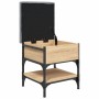 Banco zapatero madera de ingeniería roble Sonoma 42x42x45 cm de , Bancos para recibidores y almacenamiento - Ref: Foro24-8351...