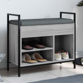 Schuhbank Sonoma graues Holzwerkstoff 65,5x32x57,5 cm von , Bänke für Hallen und Lager - Ref: Foro24-835205, Preis: 67,99 €, ...