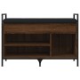 Shoe bench engineered wood oak brown 85.5x32x57.5cm by , Benches for halls and storage - Ref: Foro24-835211, Price: 75,38 €, ...