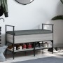 Shoe bench Sonoma gray engineered wood 85.5x42x57.5 cm by , Benches for halls and storage - Ref: Foro24-835232, Price: 82,70 ...