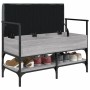 Shoe bench Sonoma gray engineered wood 85.5x42x57.5 cm by , Benches for halls and storage - Ref: Foro24-835232, Price: 82,70 ...