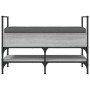 Shoe bench Sonoma gray engineered wood 85.5x42x57.5 cm by , Benches for halls and storage - Ref: Foro24-835232, Price: 82,70 ...