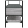 Banco zapatero madera de ingeniería gris Sonoma 85,5x42x57,5 cm de , Bancos para recibidores y almacenamiento - Ref: Foro24-8...