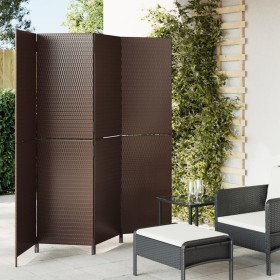 4-panel brown synthetic rattan screen by , Room dividers - Ref: Foro24-365345, Price: 179,99 €, Discount: %