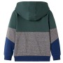 Sudadera infantil con capucha y cremallera verde oscuro 128 de , Camisetas para niños - Ref: Foro24-13087, Precio: 18,30 €, D...