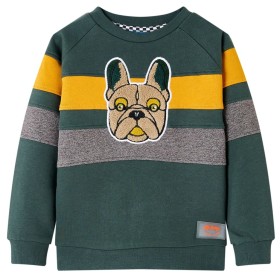 Sudadera infantil verde oscuro 116 de , Camisetas para niños - Ref: Foro24-13091, Precio: 14,99 €, Descuento: %