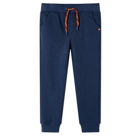 Pantalones de chándal infantiles azul marino mélange 140 de , Pantalones de niños - Ref: Foro24-12798, Precio: 11,85 €, Descu...