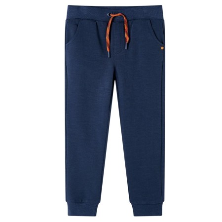 Pantalones de chándal infantiles azul marino mélange 140 de , Pantalones de niños - Ref: Foro24-12798, Precio: 11,85 €, Descu...