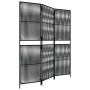 3-panel black synthetic rattan screen by , Room dividers - Ref: Foro24-365372, Price: 90,31 €, Discount: %