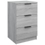 Gray Sonoma bedside table 40x36x65 cm by vidaXL, Nightstands - Ref: Foro24-817053, Price: 58,62 €, Discount: %