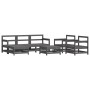 7-teiliges Gartenmöbel-Set Kiefernholz massiv grau von , Gartensets - Ref: Foro24-3186258, Preis: 452,33 €, Rabatt: %