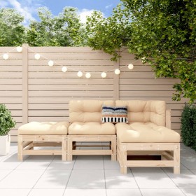 4-piece solid pine wood garden furniture set by , Garden sets - Ref: Foro24-3186501, Price: 212,99 €, Discount: %