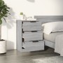 Gray Sonoma bedside table 40x36x65 cm by vidaXL, Nightstands - Ref: Foro24-817053, Price: 58,62 €, Discount: %