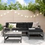 5-piece garden sofa set made of solid gray pine wood by , Garden sets - Ref: Foro24-3186181, Price: 325,79 €, Discount: %