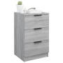 Gray Sonoma bedside table 40x36x65 cm by vidaXL, Nightstands - Ref: Foro24-817053, Price: 58,62 €, Discount: %