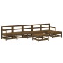 Gartenmöbel-Set 7-tlg. massives Zirbenholz honigbraun von , Gartensets - Ref: Foro24-3186427, Preis: 434,18 €, Rabatt: %