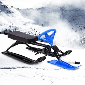 Trineo de nieve de carreras Bob negro y azul de vidaXL, Trineos - Ref: Foro24-91456, Precio: 147,99 €, Descuento: %