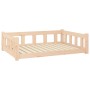 Solid pine wood dog bed 105.5x75.5x28 cm by , Beds for dogs - Ref: Foro24-820202, Price: 81,99 €, Discount: %