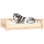 Solid pine wood dog bed 105.5x75.5x28 cm by , Beds for dogs - Ref: Foro24-820202, Price: 81,99 €, Discount: %