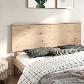 Solid pine wood bed headboard 184x6x82.5 cm by , Headboards and footboards - Ref: Foro24-819185, Price: 68,99 €, Discount: %