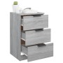 Gray Sonoma bedside table 40x36x65 cm by vidaXL, Nightstands - Ref: Foro24-817053, Price: 58,62 €, Discount: %