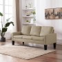 3-seater sofa in cappuccino-colored synthetic leather by , Sofas - Ref: Foro24-288766, Price: 293,99 €, Discount: %