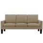 3-seater sofa in cappuccino-colored synthetic leather by , Sofas - Ref: Foro24-288766, Price: 293,99 €, Discount: %