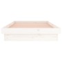 Bed frame with LED solid white wood 90x190 cm by , Beds and slatted bases - Ref: Foro24-820003, Price: 135,16 €, Discount: %