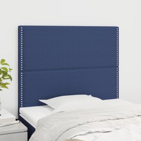 Headboards 2 units of blue fabric 80x5x78/88 cm by , Headboards and footboards - Ref: Foro24-3116172, Price: 65,99 €, Discoun...