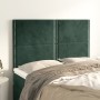 Headboards 4 units dark green velvet 72x5x78/88 cm by , Headboards and footboards - Ref: Foro24-3116243, Price: 117,99 €, Dis...