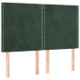 Headboards 4 units dark green velvet 72x5x78/88 cm by , Headboards and footboards - Ref: Foro24-3116243, Price: 117,99 €, Dis...