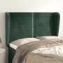 Headboard with dark green velvet ears 147x23x118/128cm by , Headboards and footboards - Ref: Foro24-3117867, Price: 118,99 €,...