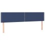 Cabecero con LED de tela azul 160x5x78/88 cm de , Cabeceros y pies de cama - Ref: Foro24-3121484, Precio: 68,06 €, Descuento: %