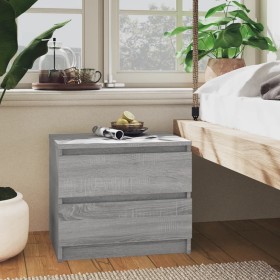 Bedside tables 2 pcs Sonoma gray plywood 50x39x43.5 cm by vidaXL, Nightstands - Ref: Foro24-815825, Price: 80,99 €, Discount: %